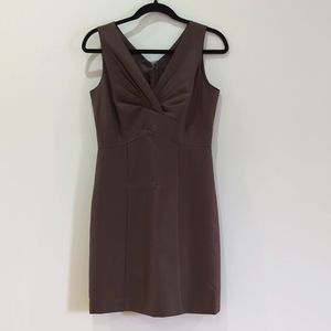 Brown business dress